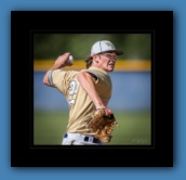 Wednesday, April 11, 2018 - Valencia, CA â€ West Ranch Alex Burge delivers a pitch against Hart High School Wednesday, April 11, 2018. Hart gave up three runs in the seventh inning and lost to West Ranch 5-4.